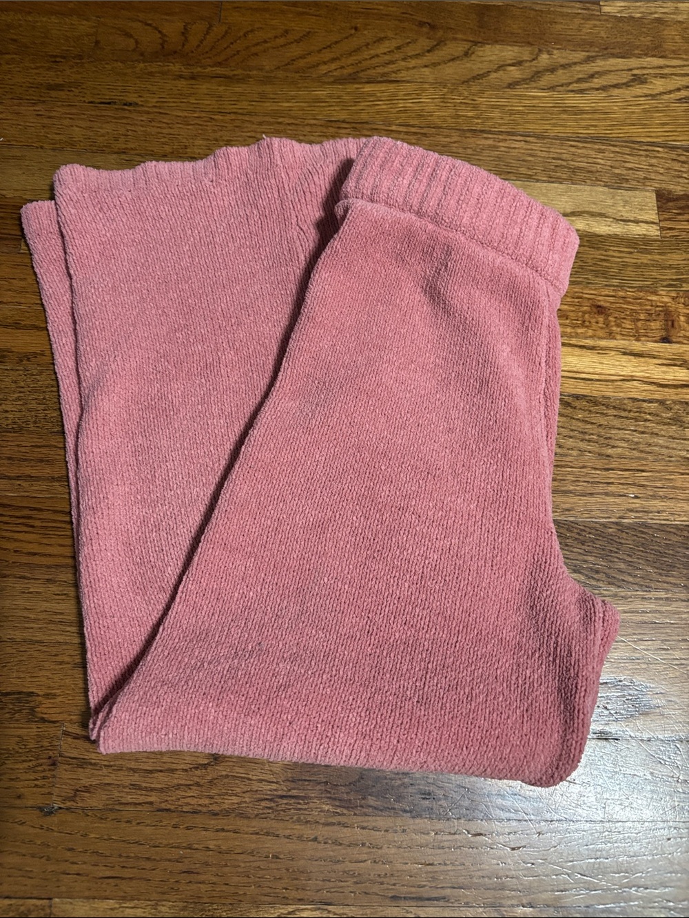 Joe Fresh dusty rose wide leg pants